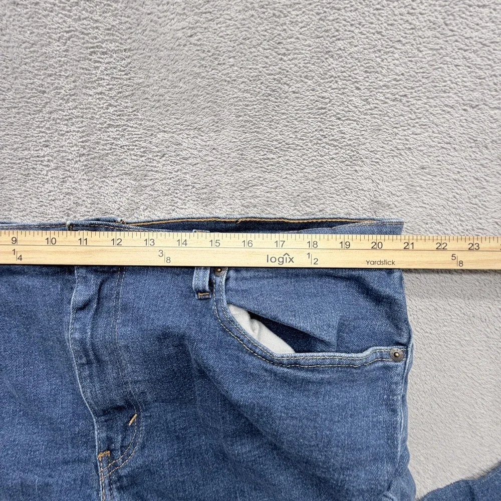 Levis 541 Jeans Mens‎ Measured 42x29 Blue Tapered Stretch Denim Zip Fly